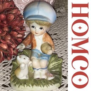 CLEARANCE ~ HOMCO Vintage Boy with Cat Figurine #1430 Collectible